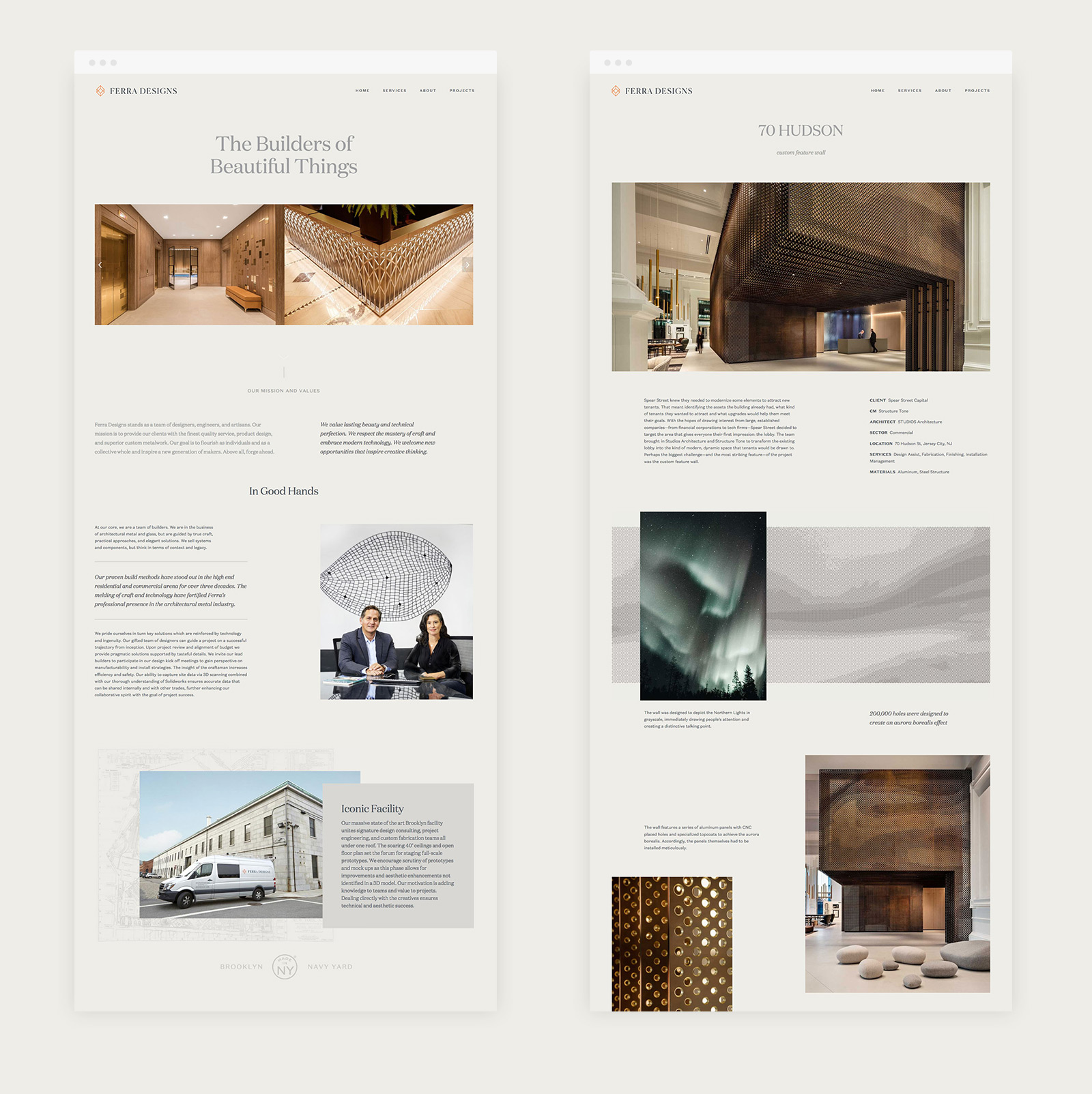 Ferra Designs Web