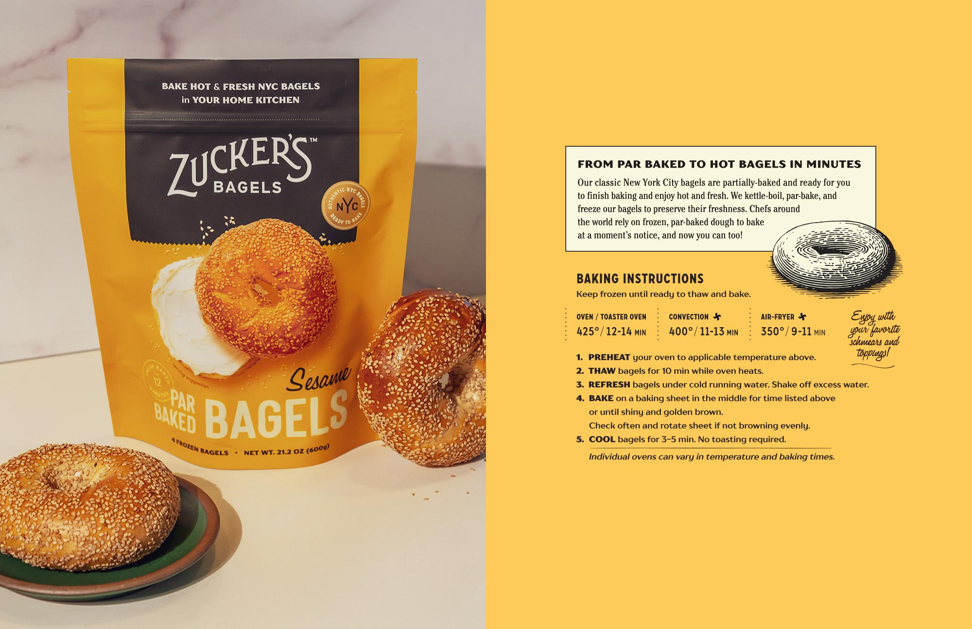 Zucker's Bagels Package Design Zucker's Bagels Package Design